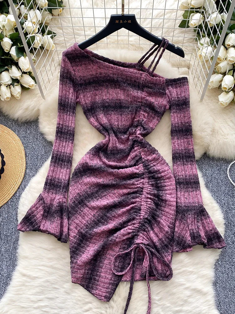 ruched bodycon dress pattern Off-shoulder Striped pleated effect INFL Gianina Paolantonio PRINTED MIDI SHIRT DRESS Rental Duration:3 Days (Fri-Sun Weekend Events)