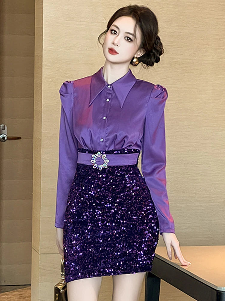 purple dress blouse Glad To See You Lavender Purple Ruffled Blouse  Shop the Mint
