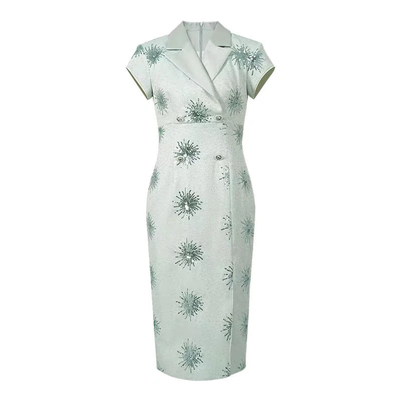 mint green cap sleeve dress ANALISE Mint Green Floral Mini Dress