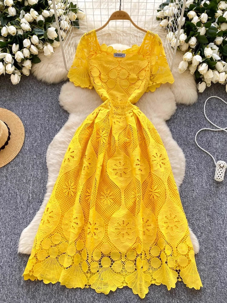 lavender lace wedding dress Lavender Lace Applique Prom Dresses Cape Sleeve Plunging V-Neck 24177 Custom Colors / 22W