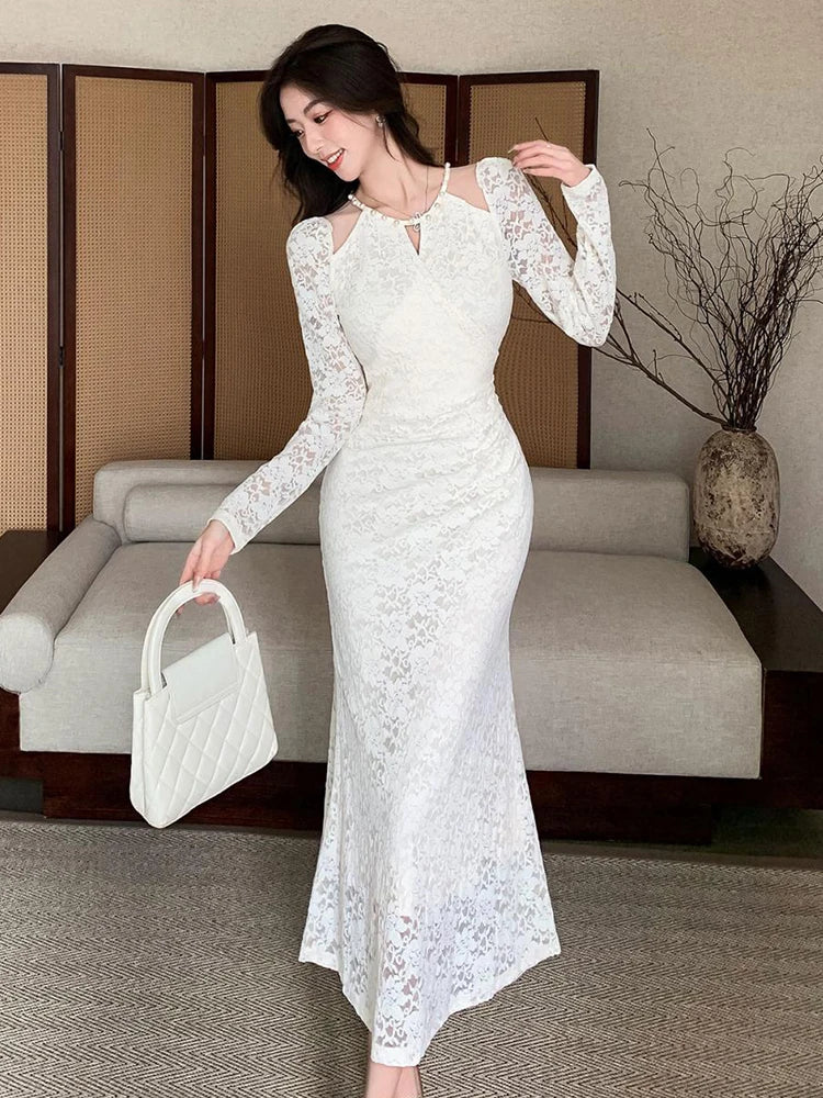 white lace keyhole dress Modest Keyhole A-line Cap Sleeves Lace Overlay Dress
