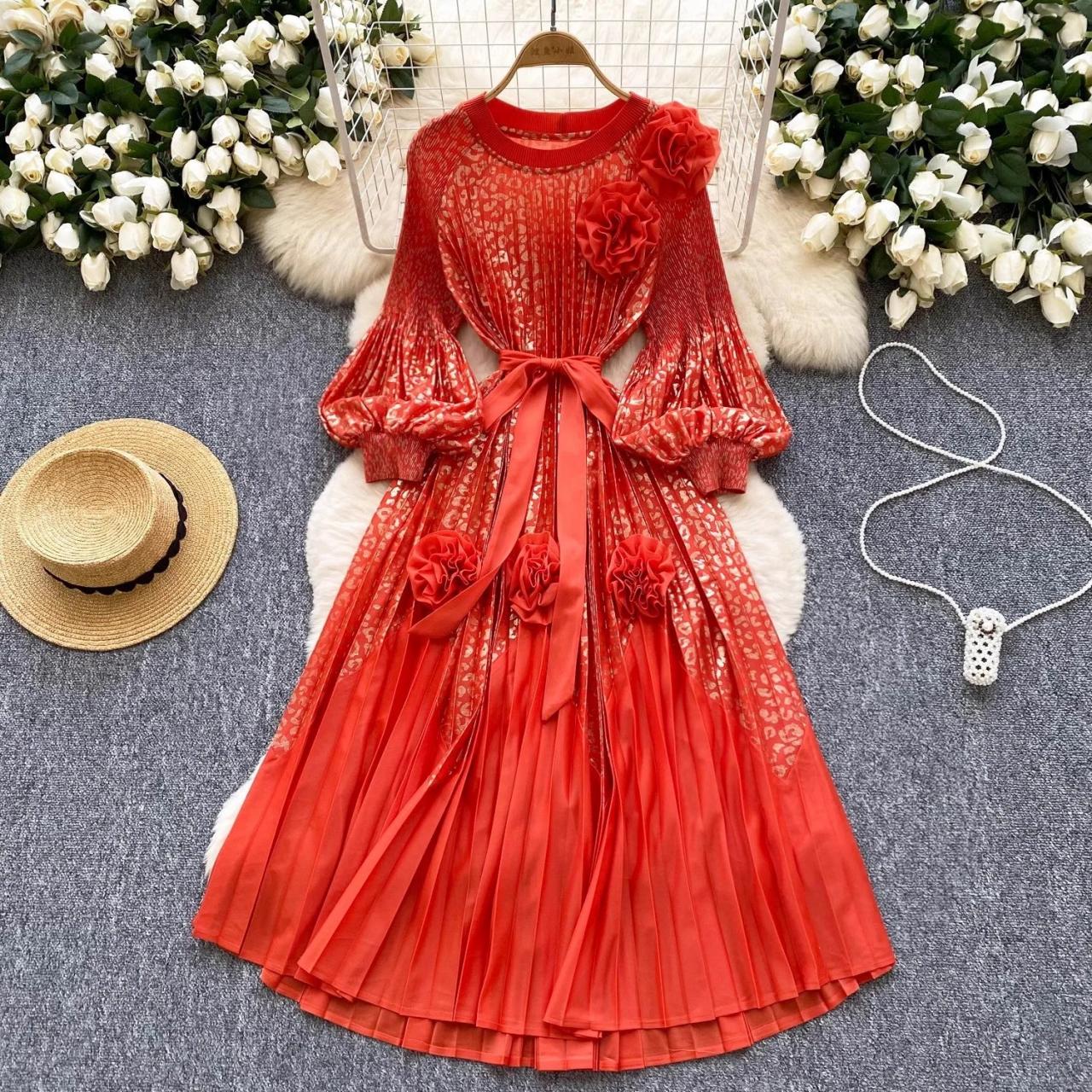 knee length dresses for ladies Burgundy Lace Overlay Fitted Midi Dress main image 0