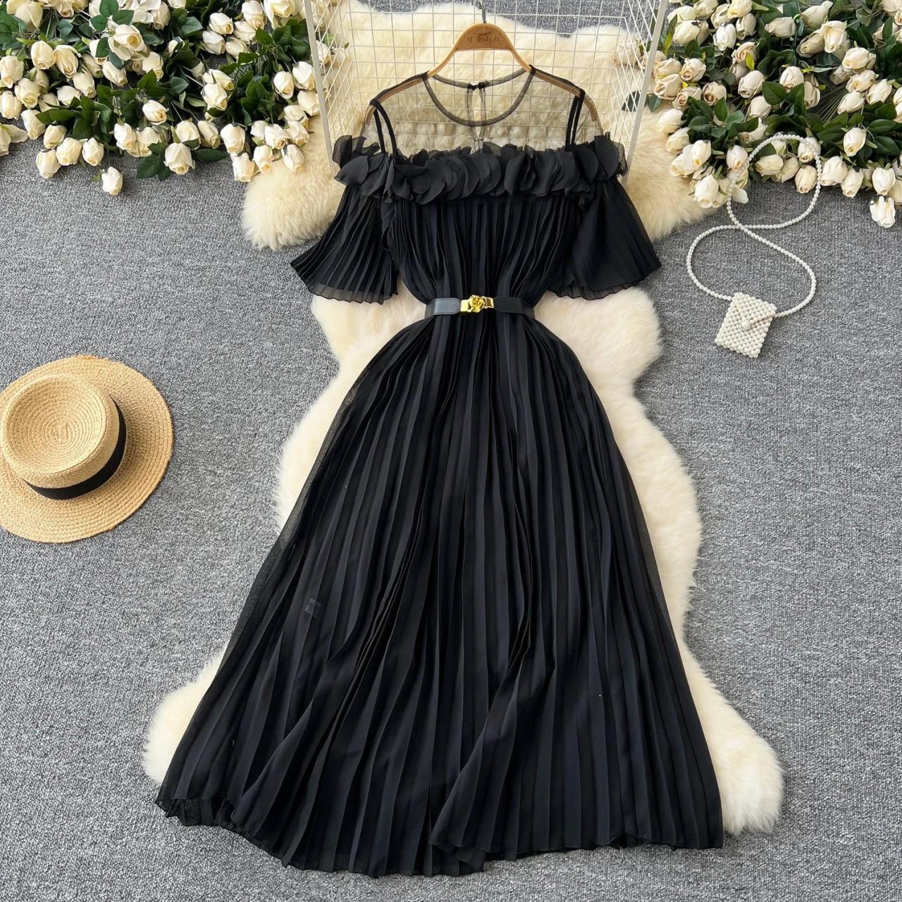 blue dress for baby girl Floral Lace Overlay Maxi Dress main image 0