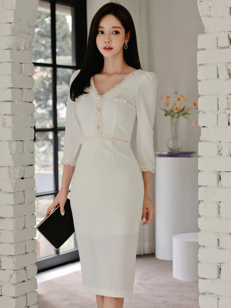 chinese dress ladies Kate Gown  Floral Embroidered Wedding Dresses with Pockets & LaceUp Back Ivory / Custom Size