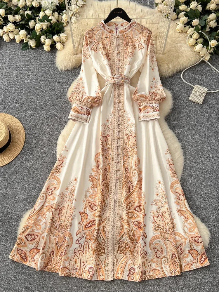 gold embroidered maxi dress Jellabiya Maxi Dress With Traditional Golden Embroidery Dress – Maxim  Creation main image 0