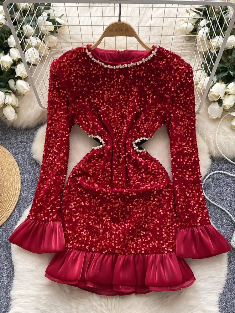 sparkling red dress Amarra 88910 See long sequin formal dresses with glitter and one Pink Royal Red Quinceanera Dresses