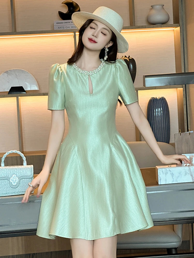 green keyhole dress PALM ISLAND main image 1