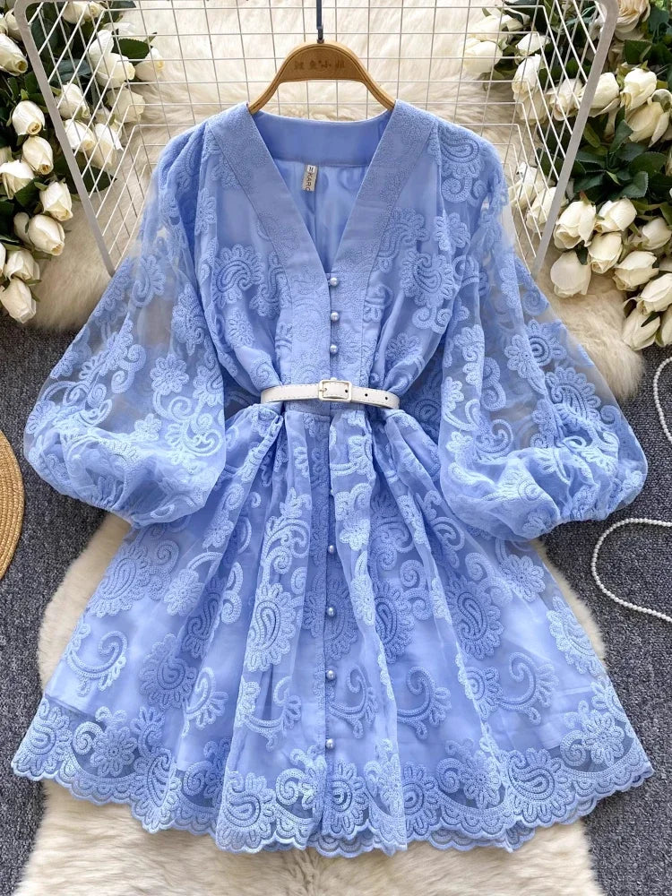 light blue lace overlay dress Light Blue Lace Overlay Sweetheart Neckline Midi Dress  PinkBlush