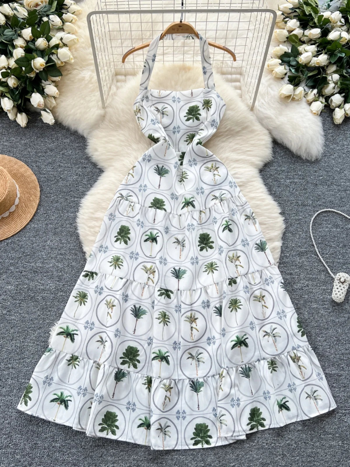 halter dress bridesmaid Simple Halter Chiffon Split Floor Length Bridesmaid Dresses main image 0