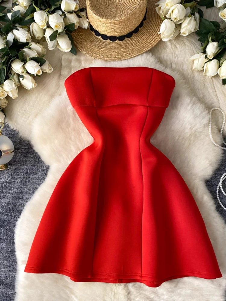 slim fit dress slacks Aje - Flared long dress with cut-out detail main image 1