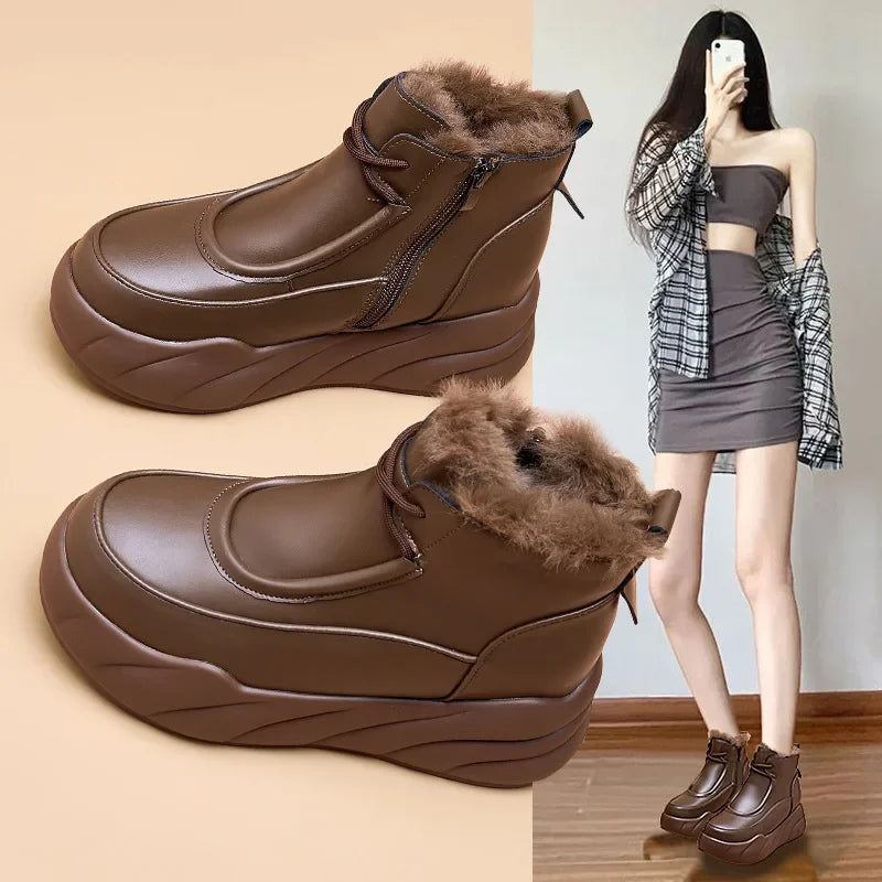 Womens Fleece-lined Waterproof Warm Winter Boots on Luulla