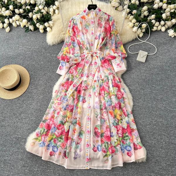 chinese dress ladies Nerissa Berry Chiffon Maxi Dress